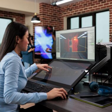 Thiết kế Game là gì? (What is Game Design?) 1 creative company game developer sitting in product 2022 07 07 13 28 19 utc scaled 1