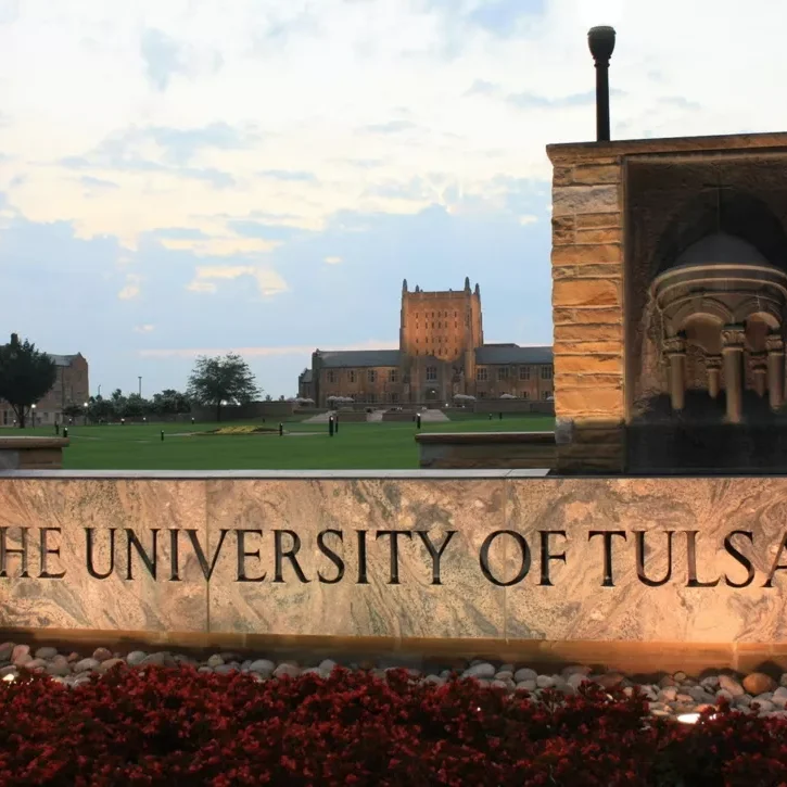 University of Tulsa Campus Sign April 2022